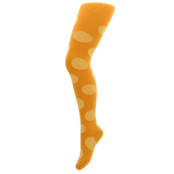 GATTA COTTOLINE RAJSTOPY DZIEWCZĘCE WZOROWANE, ŻÓŁTE W ZŁOTE GROCHY