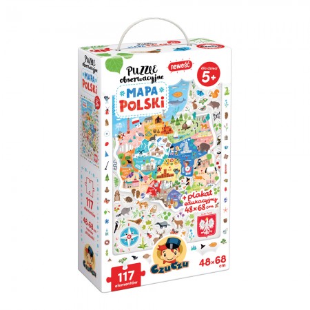 CzuCzu Puzzle obserwacyjne Mapa Polski