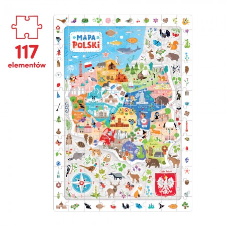 CzuCzu Puzzle obserwacyjne Mapa Polski