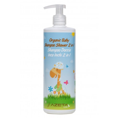 Azeta Bio Baby Organiczny szampon z Inca Inchi i płyn do mycia ciała 2w1 dla dzieci 200 ml