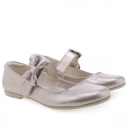 Złote baleriny dla dziewczynki EMEL BALERINY 2168-6 | BOSSO Lublin