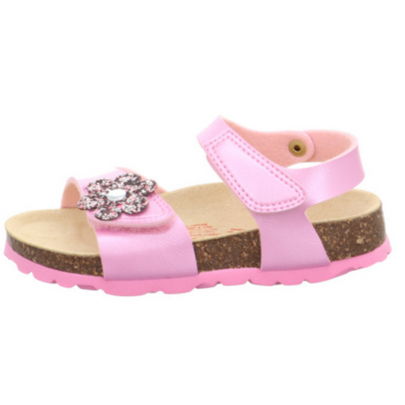 Sandały dla dziewczynki na korku SUPERFIT SANDAŁY FUSBETY 1-000118-5500 BOSSO Lublin