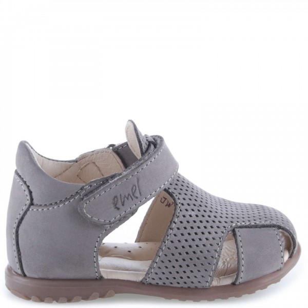 EMEL ROCZKI SANDAŁY DLA DZIECI Z ZABUDOWANĄ PIĘTĄ I ZAKRYTYMI PALUSZKAMI | MADEIRA ES 2199A-4 SZARE