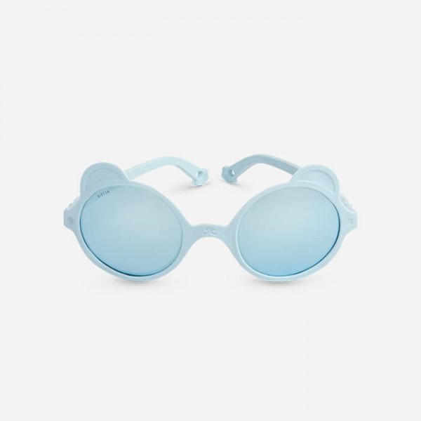 Ki ET LA OURSON 2-4 Lata Sky Blue Okulary Przeciwsłoneczne z Uszkami