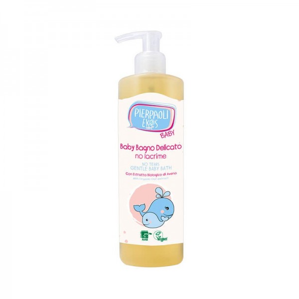 Pierpaoli Ekos Baby Delikatny płyn do kąpieli dla dzieci i niemowląt NO TEARS, bez łez, 400ml