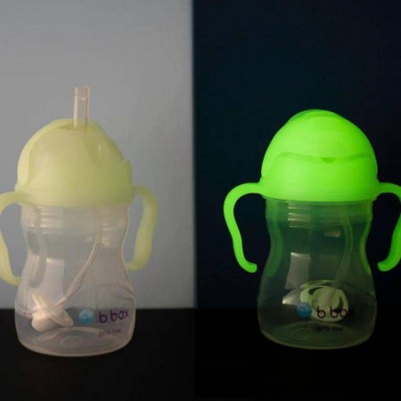 b.box bidon ze słomką 240 ml, Glow in the dark