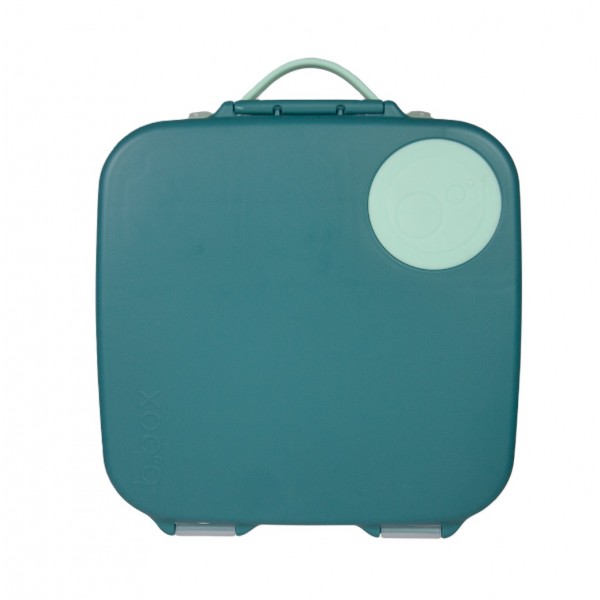 b.box lunchbox duży | śniadaniówka do szkoły, do pracy | Emerald Forest Zielony Miętowy