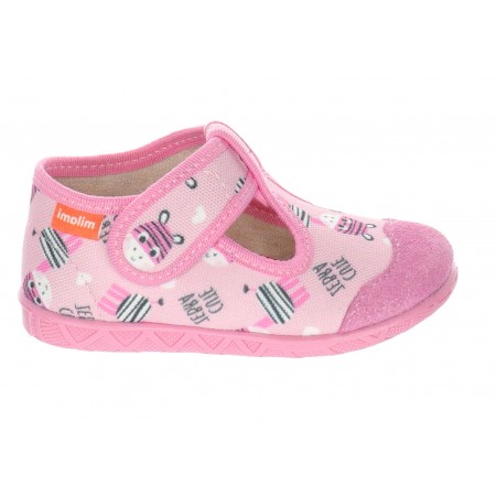 Milami Szerokie Elastyczne Kapcie Różowa Zebra 112-10ZEB pink - bossokids.pl - BOSSO Lublin