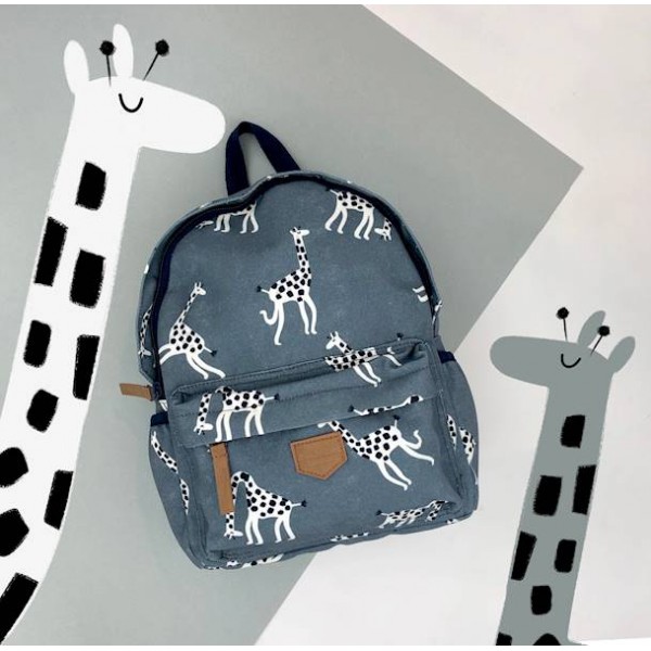 KIDZROOM Plecak dla Dzieci Stories Giraffe blue Żyrafy