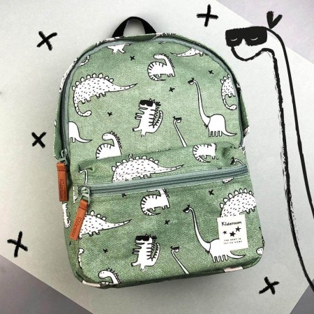 KIDZROOM Plecak dla Dzieci Dress up Dino green - Dinozaury