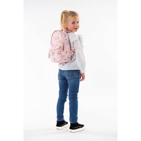 KIDZROOM Plecak dla Dzieci Mini Rainbow Pink - Tęczowy plecak dla dzieci