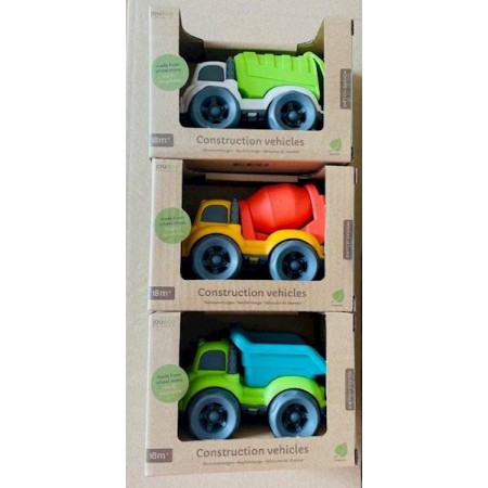 Bio zabawki, ekologiczne zabawki dla dzieci, Joueco Bio Autko Betoniarka 18m+