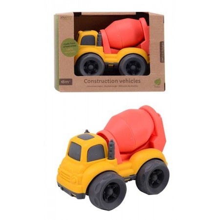 Bio zabawki, ekologiczne zabawki dla dzieci, Joueco Bio Autko Betoniarka 18m+