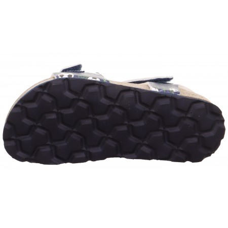 Sandały Korkowe Superfit 1-000122-8010 Fusbety Granatowe w piłki - bossokids.pl - BOSSO Lublin