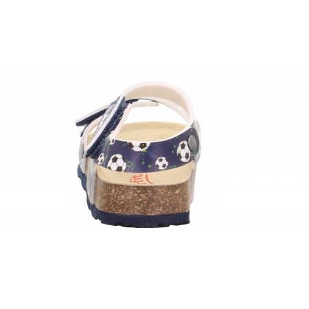 Sandały Korkowe Superfit 1-000122-8010 Fusbety Granatowe w piłki - bossokids.pl - BOSSO Lublin