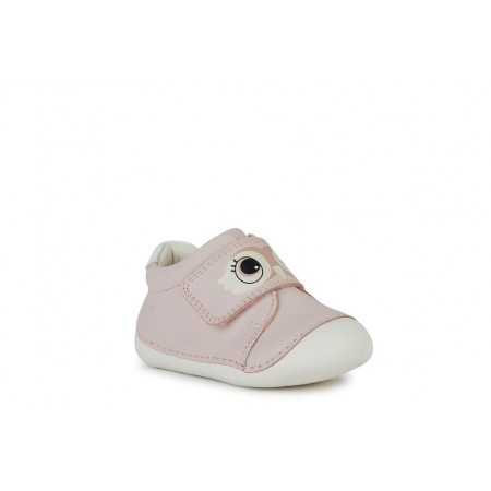 Geox Sneakersy Baby Tutim Do Nauki Chodzenia B3540B 00085 C8W1Z - Różowe Sówki