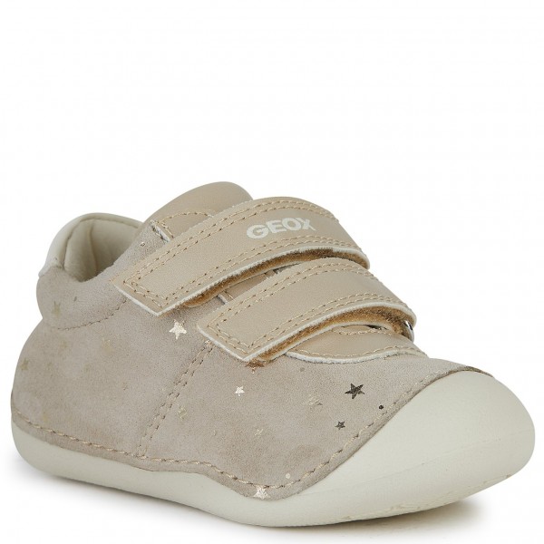 Geox Sneakersy Baby Tutim B9440B 007BC C0262 - Beżowe Gwiazdki