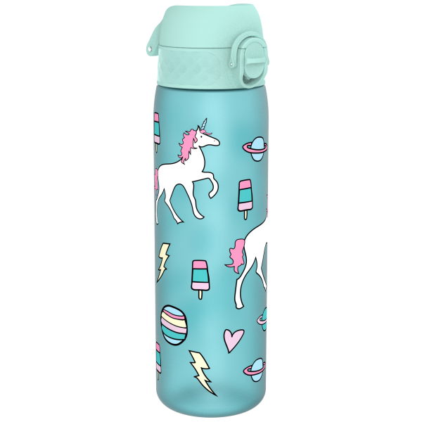 ION8 Bidon z Ustnikiem BPA Free Jednorożec 500ml Błękitny