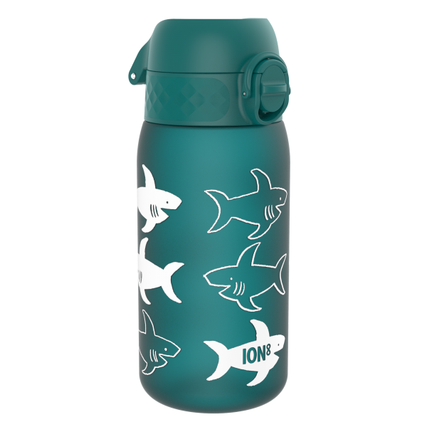 ION8 Bidon z Ustnikiem BPA Free Shark 350ml Zielony Rekiny