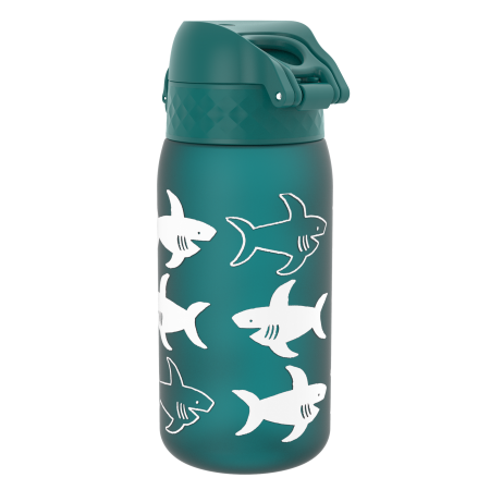 ION8 Bidon z Ustnikiem BPA Free Shark 350ml Zielony Rekiny