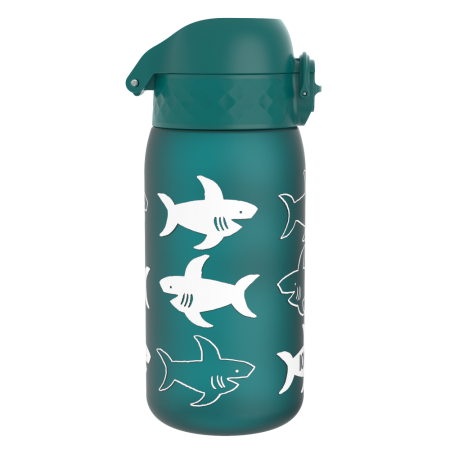 ION8 Bidon z Ustnikiem BPA Free Shark 350ml Zielony Rekiny