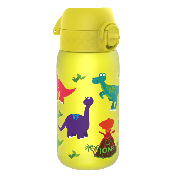 ION8 Bidon z Ustnikiem BPA Free Dinozaury 350ml Żółty