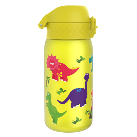 ION8 Bidon z Ustnikiem BPA Free Dinozaury 350ml Żółty