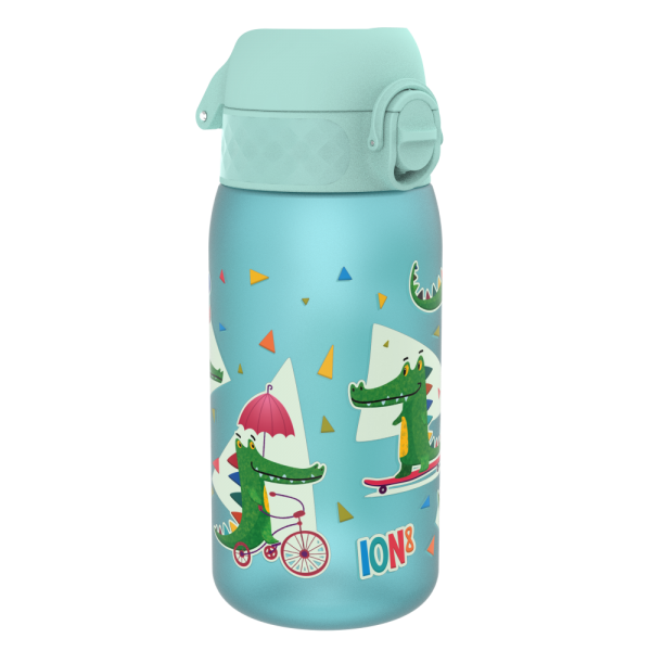 ION8 Bidon z Ustnikiem BPA Free Krokodyle 350ml Błękitny