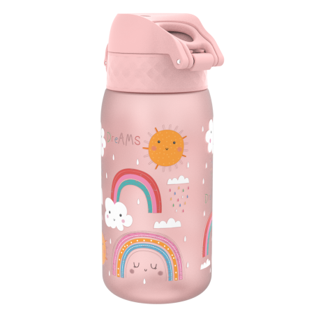 ION8 Bidon z Ustnikiem BPA Free Tęcza 350ml Różowy