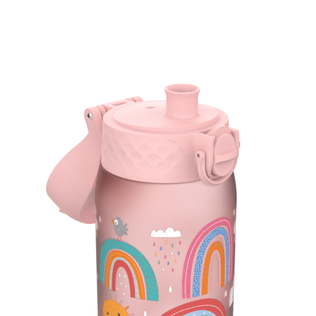 ION8 Bidon z Ustnikiem BPA Free Tęcza 350ml Różowy