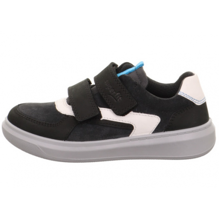 Superfit Lekkie Skórzane Sneakersy Cosmo 1-006474-2000 CZARNY BOSSO Lublin