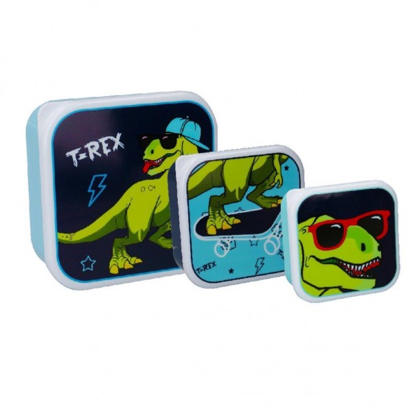 PRET Snackbox Śniadaniówka 3w1 Dino T-Rex Lunchbox