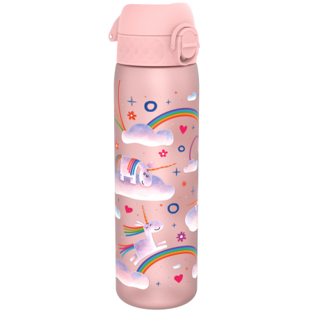 ION8 Bidon z Ustnikiem BPA Free Unicorn Rainbows 500ml Jednorożce i Tęcze Różowy, BOSSO Lublin