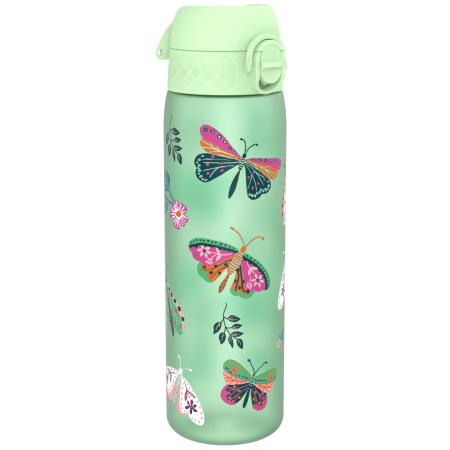 ION8 Bidon z Ustnikiem BPA Free Wild Butterflies 500ml Zielony, Dzikie Motyle, BOSSO