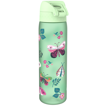 ION8 Bidon z Ustnikiem BPA Free Wild Butterflies 500ml Zielony, Dzikie Motyle, BOSSO