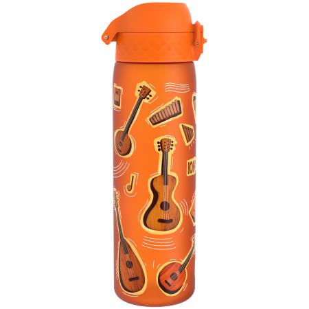 ION8 Bidon z Ustnikiem BPA Free Music 500ml Pomarańczowy, Gitary