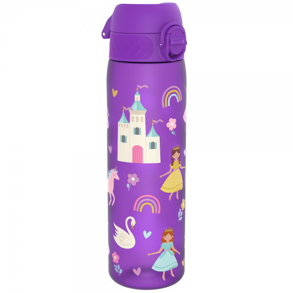 ION8 Bidon z Ustnikiem BPA Free Princess 500ml Fioletowy, Księżniczki