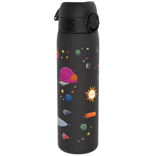 ION8 Bidon z Ustnikiem BPA Free Spaceship 500ml Czarny, Kosmos