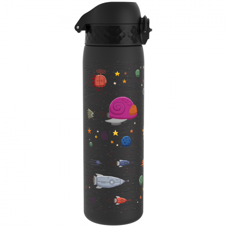 ION8 Bidon z Ustnikiem BPA Free Spaceship 500ml Czarny, Kosmos