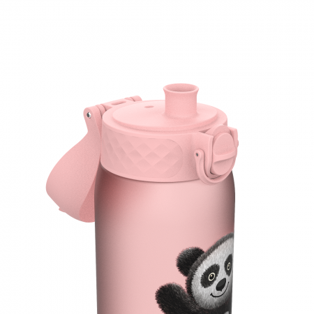 ION8 Bidon z Ustnikiem BPA Free Panda 350ml Różowy