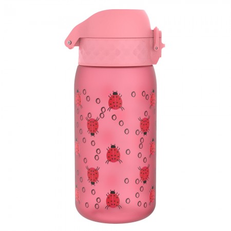 ION8 Bidon z Ustnikiem BPA Free Ladybugs 350ml Różowy, Biedronki