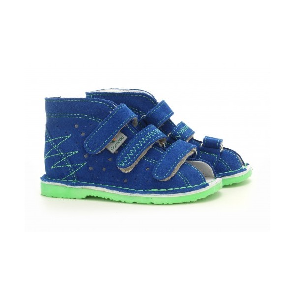 Danielki Buty Profilaktyczne TA105 TA115 Blue Fluo Z, Niebiesko Zielone