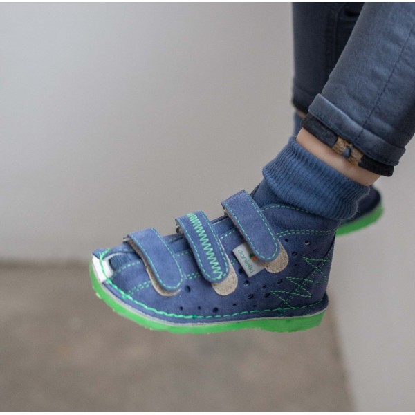 Danielki Buty Profilaktyczne TA105 TA115 Jeans Fluo Z, Dżinsowo Zielone