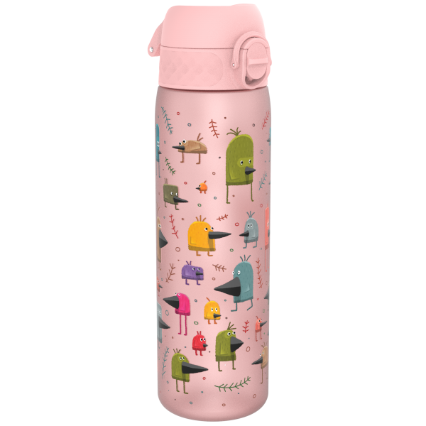 ION8 Bidon z Ustnikiem BPA Free Funny Birds 500ml Ptaszki Różowy