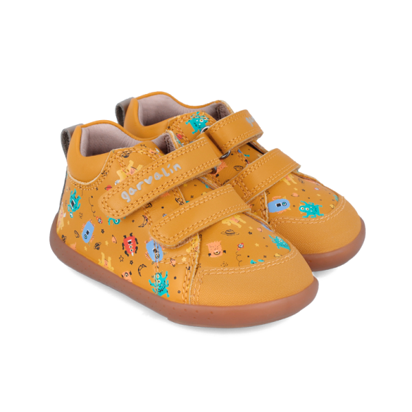 Garvalin Soft Barefoot Trzewiki Chłopięce 241308-B240 Żółte