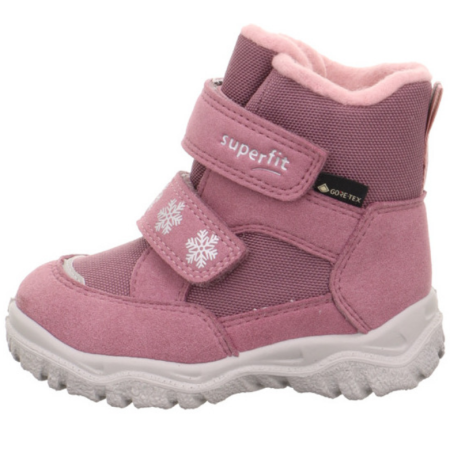 Superfit Husky Lekkie, Ciepłe Śniegowce Dla Dzieci z Membraną GORE-TEX, Wodoszczelne i Oddychające HUSKY 1-006045-8500 LILA/PINK