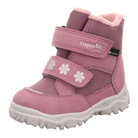 Superfit Husky Lekkie, Ciepłe Śniegowce Dla Dzieci z Membraną GORE-TEX, Wodoszczelne i Oddychające HUSKY 1-006045-8500 LILA/PINK