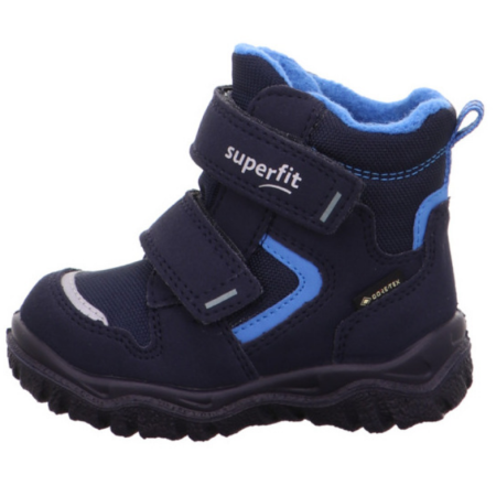 Superfit Husky Lekkie, Ciepłe Śniegowce Dla Dzieci z Membraną GORE-TEX, Wodoszczelne i Oddychające HUSKY 1-000047-8000 BLAU/BLAU