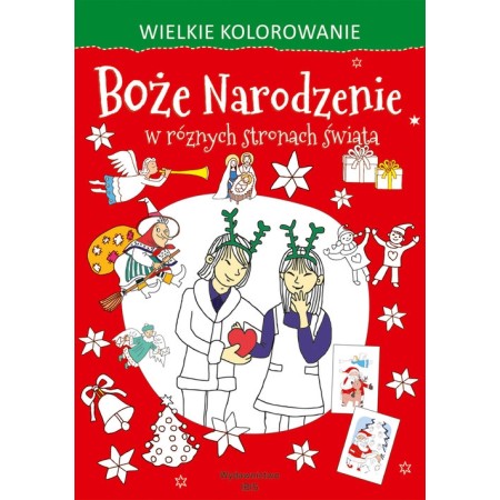 Wielkie kolorowanie Boże Narodzenie w różnych stronach świata