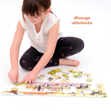 Czuczu Puzzle Panoramiczne | Długie Puzzle Stadnina Koni| 4+